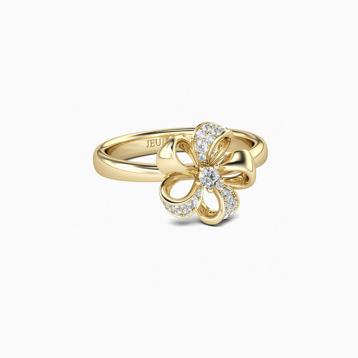 Gold Tone Flower Design